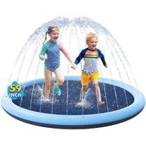 Splash Pad VISTOP antiderrapante para crianças e cães 150 cm azul e azul Splash Pad VISTOP antiderrapante para crianças e cães 150 cm azul e azul