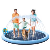 Splash Pad VISTOP Antideslizante para Niños y Perros 221 cm Azul