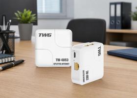 Spliter internet 1 porta in 4 portas out 10/100/100 mbps twg