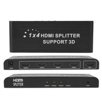 Splitter 4 Portas Hdmi 3d 4k Hub 1x4 1080p Ativo Com Fonte - DEX