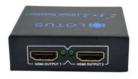 Splitter com 1 Entrada Hdmi e 2 Saídas Hdmi 3D Gv Barato Splitter com 1 Entrada Hdmi e 2 Saídas Hdmi 3D Gv Barato