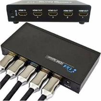 Splitter Distribuidor Cabo Hdmi 1X4 Divisor Full Hd 1.4 3D