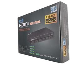 Splitter Divisor de Sinal HDMI 1 Entrada e 8 Saídas - Suporte a 1080p, 3D e 4K