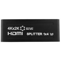 Splitter Divisor HDMI 1 Entrada 4 Saídas Full HD 3D Lotus - Universal