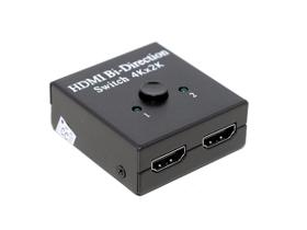 Splitter divisor switch hdmi 4k 1x2 2x1 chaveado