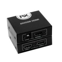 Splitter HDMI 1.3 1 Entrada X 2 Saidas Preto PIX Splitter HDMI 1.3 1 Entrada X 2 Saidas Preto PIX