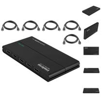 Splitter HDMI 1 Entrada 4 Saídas VEX 3004 Intelbras 4K 5 Cabos HDMI 2,5 m CH 2025 Alta Resolução Splitter HDMI 1 Entrada 4 Saídas VEX 3004 Intelbras 4K 5 Cabos HDMI 2,5 m CH 2025 Alta Resolução