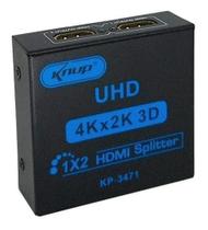 Splitter hdmi 1 entrada e 2 saidas knup kp-3471