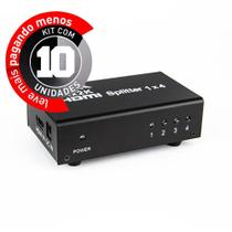 Splitter Hdmi - 1 X 4 Saídas - Kit 10 Splitter Hdmi - 1 X 4 Saídas - Kit 10