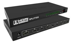 Splitter Hdmi 18 4k Distribuidor De Sinal 8 Telas Para Tvs Monitor