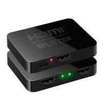 Splitter HDMI 1x2 4K Divisor e Duplicador de Tela com 2 Saídas Simultâneas e Amplificador de Sinal