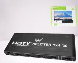Splitter HDMI 1x4 Divisor 1 Entrada para 4 Saídas v1.4 3D