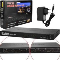 Splitter Hdmi 1x8 Distribuidor Divisor C/fonte