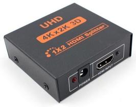 Splitter HDMI 4K 1x2 (1 entrada e 2 saídas) com fonte