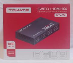 Splitter hdmi full hd divisor 1x4 tomate mtv-114