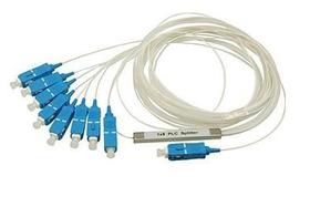 Splitter PLC 1x8 Divisor Passivo Fibra Óptica Conectorizado SC UPC Azul Splitter PLC 1x8 Divisor Passivo Fibra Óptica Conectorizado SC UPC Azul