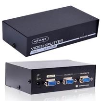 Splitter Vga 1x2 Distribuidor Divisor De Sinal De Video + Fonte