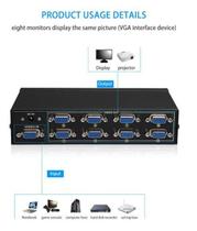 Splitter Vga 1X8 Para Monitor Projetor Tv Multi Distribuidor