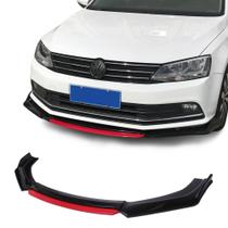 Spoiler Aerofólio Jetta Volkswagen Mk6 Black E Red