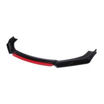 Spoiler Dianteiro Honda Civic Black Piano Red Mugen Type R