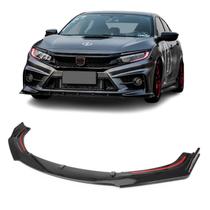 Spoiler Dianteiro Honda Civic G10 Black Piano Para-Choque