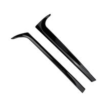 Spoiler Traseiro Preto Brilhante Para VW Polo MK6 2018+ Com Aletas Laterais E Asa De Porta-Malas