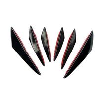 Spoiler Universal Para Para-choque Dianteiro De Carro, Conjunto De 6 Peças, Difusor, Splitter, Fin,