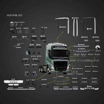Spoiler Volvo Fh Novo semelhante Ao Original Spoiler Volvo Fh Novo semelhante Ao Original
