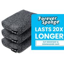 Sponge Grill Rescue Heavy Duty dura 20 vezes mais, cinza, pacote com 3 Sponge Grill Rescue Heavy Duty dura 20 vezes mais, cinza, pacote com 3