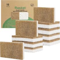 Sponges Rasket, pacote com 10 unidades, cozinha natural biodegradável