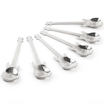 Spoon AUEAR Guitar Stainless Steel Coffee, pacote com 6 unidades,
