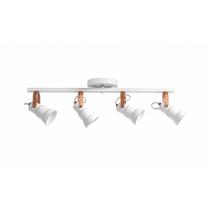 Sport trilho 4 lâmpadas direcionáveis branco/cobre Sport trilho 4 lâmpadas direcionáveis branco/cobre