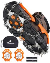 Sportneer Crampons com 28 Pinos de Aço Inoxidável para Gelo Sportneer Crampons com 28 Pinos de Aço Inoxidável para Gelo