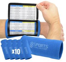 Sports Unlimited Faixas de Pulso Tripla para Técnico Adulto Pacote com 10 Sports Unlimited Faixas de Pulso Tripla para Técnico Adulto Pacote com 10