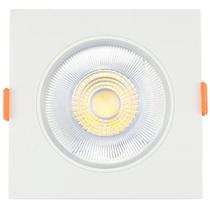 Spot 5w Led Direcionável Embutir Gesso Teto Quadrado Branco Frio 6500w - Bronzearte