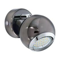 Spot aço grafite cromado 1 X 7W GU10 - Eglo iluminação Spot aço grafite cromado 1 X 7W GU10 - Eglo iluminação
