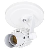 Spot Aletado 1 Lâmpada Branco Luminária Simples E27 Spot Aletado 1 Lâmpada Branco Luminária Simples E27