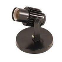 Spot Aletado 1 Lâmpada Preto Luminária Simples - Jr Iluminação