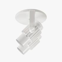 Spot Aletado Aluminio para duas Lâmpadas Branco E27 OPL