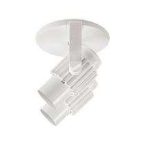 Spot Aletado para 2 Lâmpadas Branco Suporte E27 40W Altura 12cm Largura 12cm Profundidade 10cm