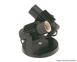 Spot Alum Aletado 2 Canoplas Preto Spot Alum Aletado 2 Canoplas Preto