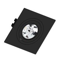 Spot AR70 Quadrado Preto com Base GU10 Save Energy