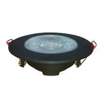 Spot Authentic LED Redondo de Embutir Avant Branco com Corpo Preto Fosco 5w 6500k - Cód 865250576
