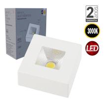 Spot Authentic Plafon Sobrepor Teto Beiral Quadrado Brancro Frio 3000K 5w Avant Spot Authentic Plafon Sobrepor Teto Beiral Quadrado Brancro Frio 3000K 5w Avant