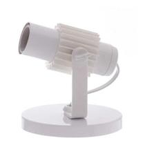 Spot B1 Simples Aletado Para 1x E27 Led Bulbo Branco C/ Branco - Bivolt