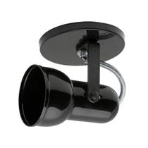 Spot B1 Simples Copinho Para 1x E27 Led Bulbo Preto - Bivolt