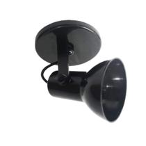 Spot B1 Simples Copinho PVC 1x E27 Led Bulbo Preto - Bivolt