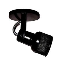 Spot B1 Simples Telinha Para 1x E27 Led Bulbo Preto- Bivolt