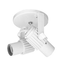 Spot B2 Simples Aletado Para 2x E27 Led Bulbo Branco C/ Branco - Bivolt