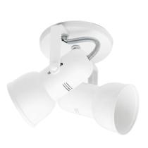 Spot B2 Simples Copinho Para 2x E27 Led Bulbo Branco - Bivolt